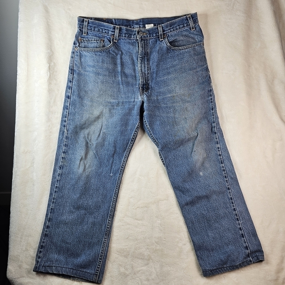 Levi’s 505 Jeans 38×30 Men’s Classic distressed western rodeo Vintage